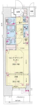 プレサンスジェネ上前津の物件間取画像